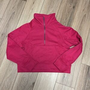 The Gym Peope NWOT S (M good) dark fuscia pink cropped thumbhole sweatshirt